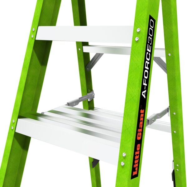 Little Giant Ladders A-Force300 6-Feet ( 10.3-Feet Reach Height ) Fiberglass Type 1A - 300 lbs. Load Capacity Step ladder - Image 4