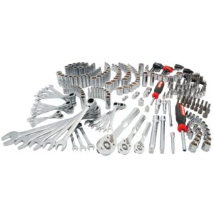 CRAFTSMAN 298 -Piece Standard (SAE) and Metric Polished chrome Mechanics Tool Set (no case)