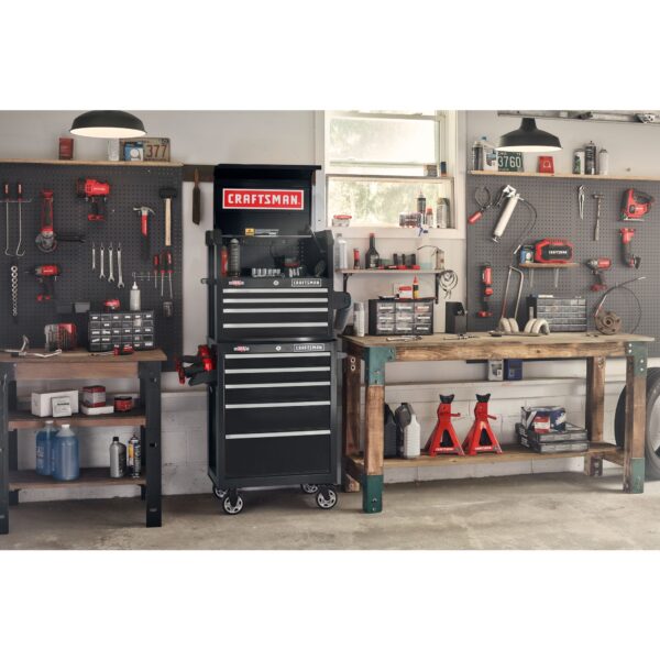 CRAFTSMAN 2000 Series 26.5-Inches W x 37.5-Inches H 5 -Drawer Steel Rolling Tool Cabinet ( Black ) - Image 6