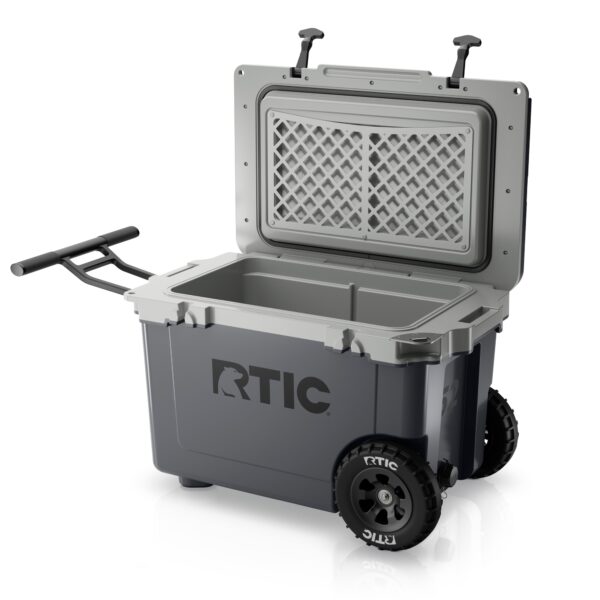 RTIC Outdoors Wheeled Ultra Dark Grey / Cool Grey 52-Quart Wheeled Insulated Chest Cooler - Image 2
