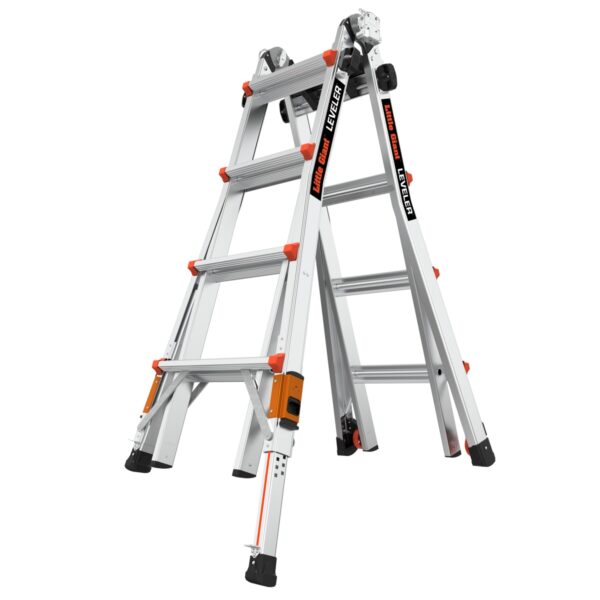 Little Giant Ladders Leveler 2.0 M17 with Leg Levelers 18-Feet Reach Type 1A - 300 lbs. Load Capacity Telescoping Multi-Position Ladder