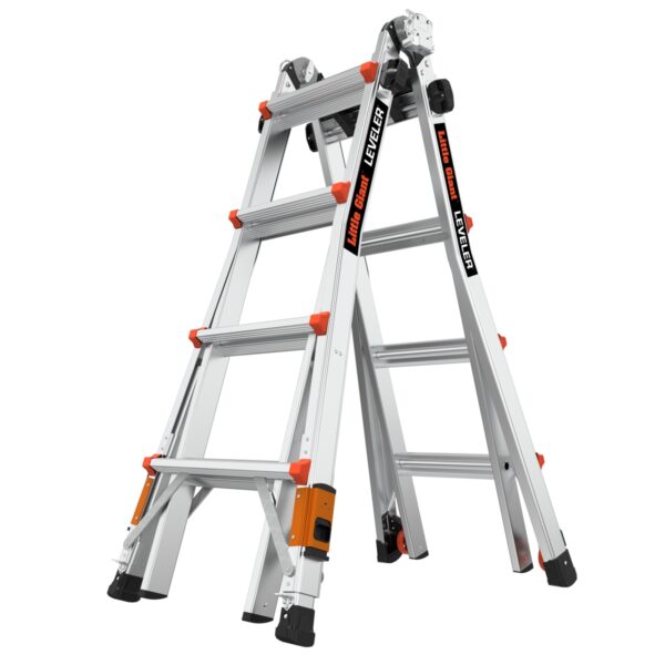 Little Giant Ladders Leveler 2.0 M17 with Leg Levelers 18-Feet Reach Type 1A - 300 lbs. Load Capacity Telescoping Multi-Position Ladder - Image 2