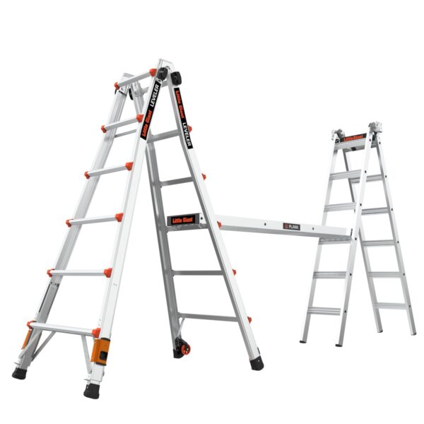 Little Giant Ladders Leveler 2.0 M26 with Leg Levelers 25.1-Feet Reach Type 1A - 300 lbs. Load Capacity Telescoping Multi-Position Ladder - Image 6