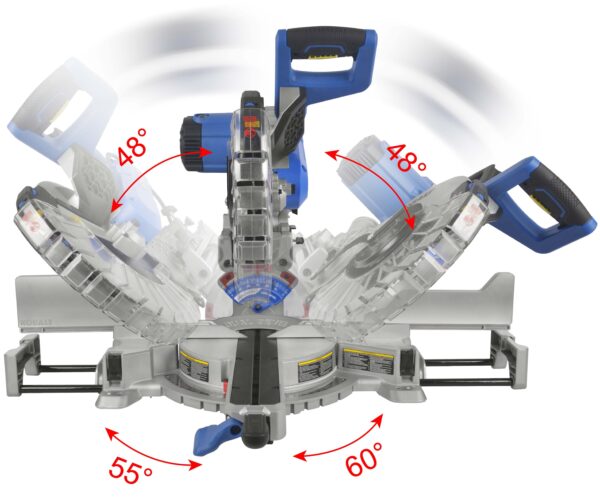 Kobalt Compact 12-in 15-Amps Dual Bevel Sliding Compound Corded Miter Saw - Image 2