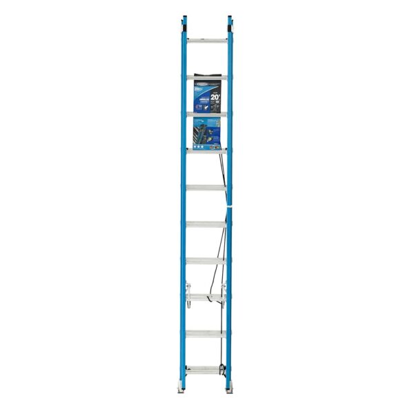 Werner FE1000-2 20-Feet Fiberglass Type 1 - 250 lbs. Load Capacity Extension ladder - Image 10