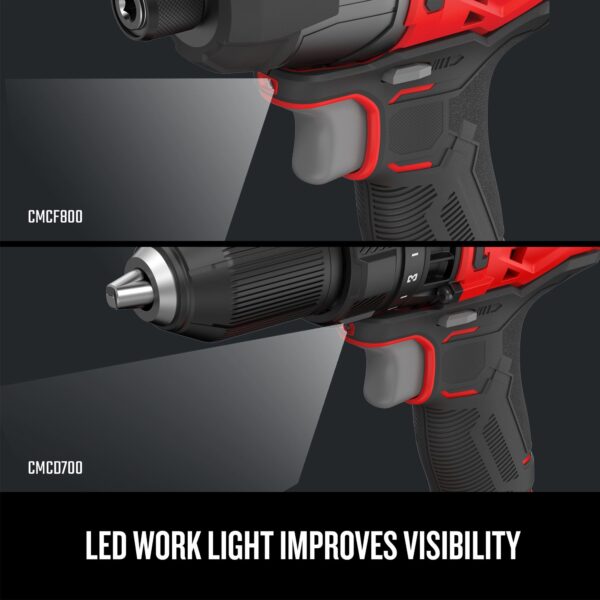 CRAFTSMAN V20 20-volt Max 2-Tool Power Tool Combo Kit with Soft Case (2-Batteries and Charger Included) - Image 9
