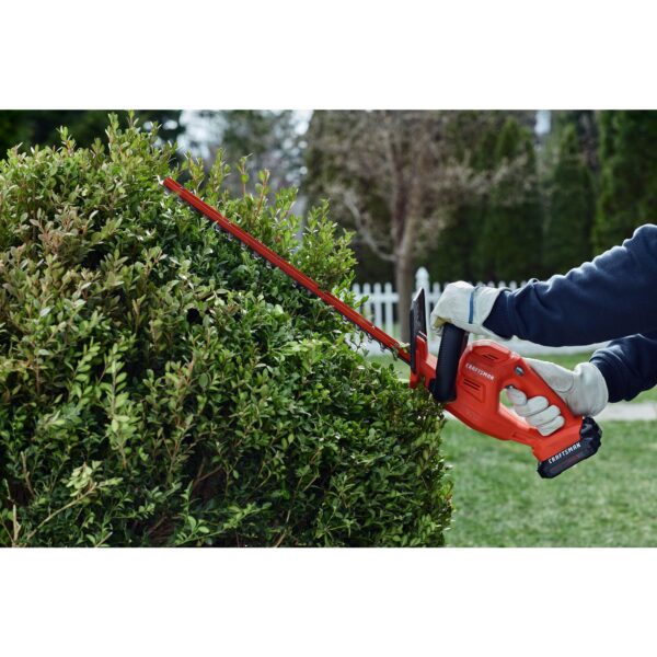 CRAFTSMAN V20 20-volt Max 20-in Battery Hedge Trimmer 1.5 Ah (Battery and Charger Included) - Image 10