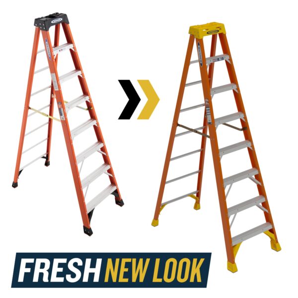 Werner NXT1A 8-Feet ( 12 Reach Height ) Fiberglass Type 1A - 300 lbs. Load Capacity Step ladder - Image 5