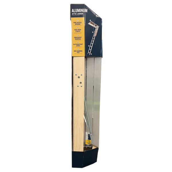 Werner Aluminum Folding Attic Ladder 8-Feet to 10-Feet (Rough Opening: 22.5-Inches x 54-Inches ) with 375-lbs. Capacity - Image 10