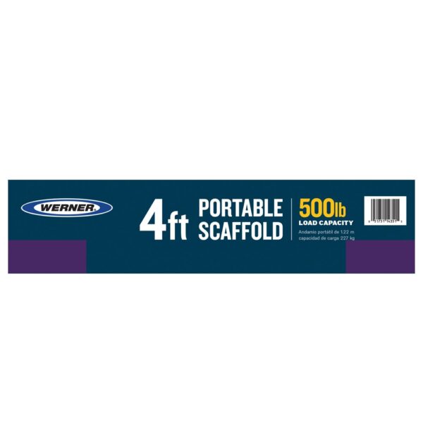 Werner Steel 4-Feet H x 4-Feet L 500-lbs. Capacity Baker scaffold - Image 10