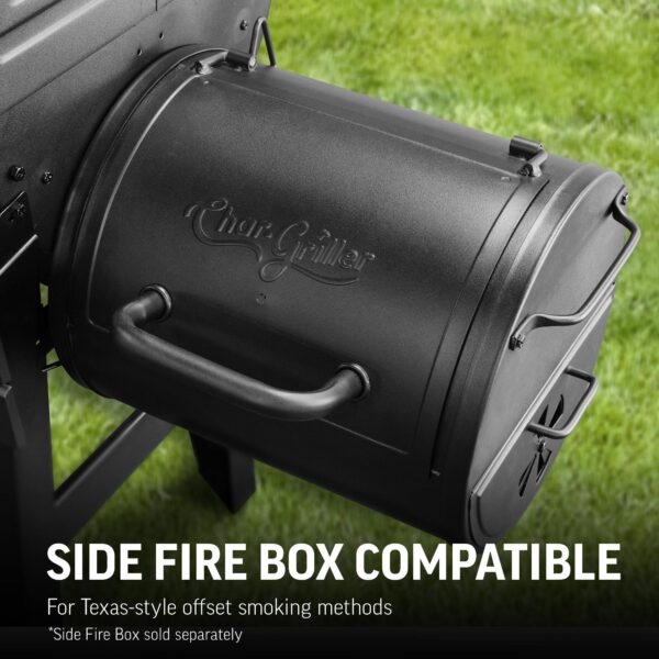 Char-Griller Legacy 33-in W Black Cart Charcoal Grill - Image 10