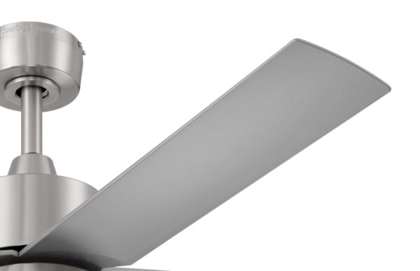 Harbor Breeze Reidsport 44-Inches Brushed Nickel with Silver Blades Color-Changing Integrated LED Fixture Indoor/Outdoor Downrod or flush mount Standard Ceiling Fan With Light and Remote ( 5 -Blade) - Image 8