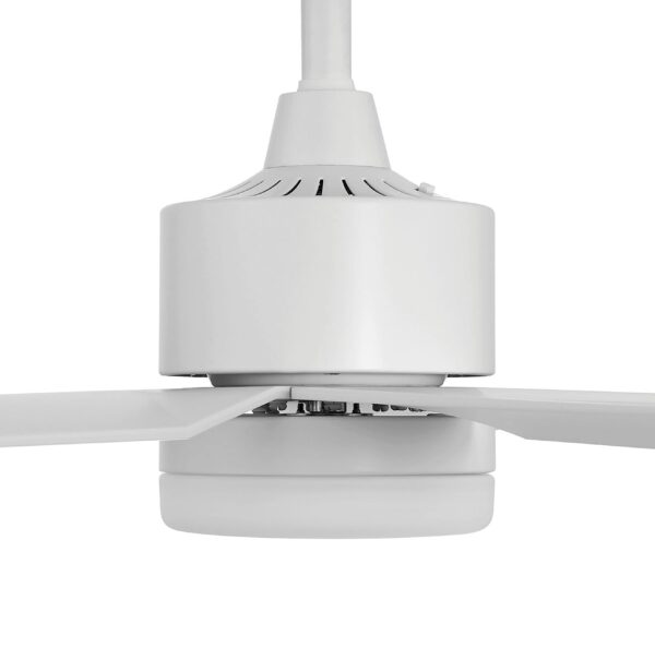 Harbor Breeze Reidsport 44-in Matte White with Matte White Blades Color-Changing Integrated LED Fixture Indoor/Outdoor Downrod or flush mount Standard Ceiling Fan With Light and Remote ( 5 -Blade) - Image 6