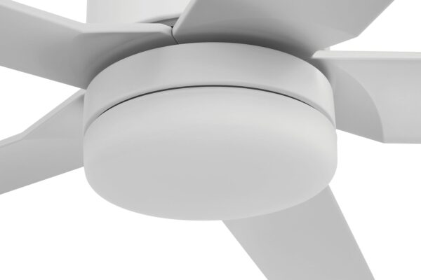 Harbor Breeze Reidsport 44-in Matte White with Matte White Blades Color-Changing Integrated LED Fixture Indoor/Outdoor Downrod or flush mount Standard Ceiling Fan With Light and Remote ( 5 -Blade) - Image 7