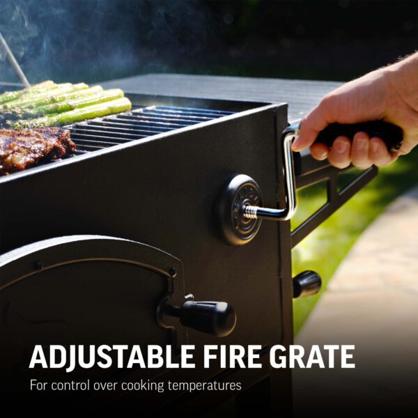 Char-Griller Legacy 33-in W Black Cart Charcoal Grill - Image 6