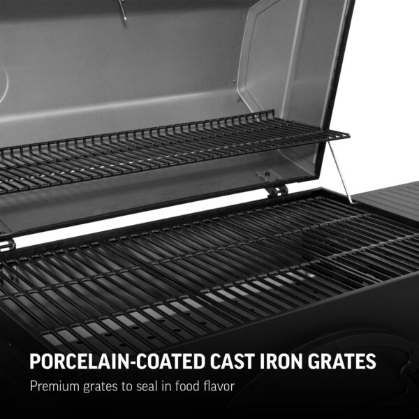 Char-Griller Legacy 33-in W Black Cart Charcoal Grill - Image 4
