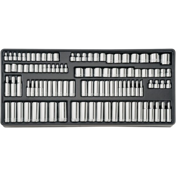 CRAFTSMAN 298 -Piece Standard (SAE) and Metric Polished chrome Mechanics Tool Set (no case) - Image 9