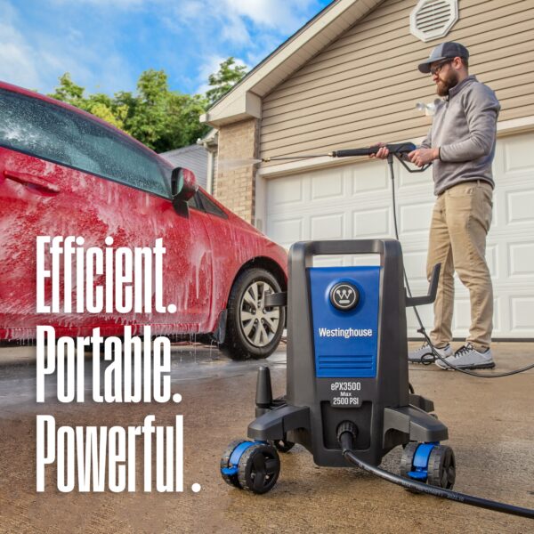 Westinghouse ePX3500 Includes 4 Nozzles + Turbo Nozzle 2500 PSI 1.76-GPM Cold Water Electric Pressure Washer with 5 Spray Tips - Image 6