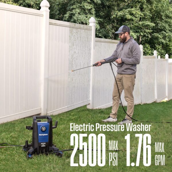 Westinghouse ePX3500 Includes 4 Nozzles + Turbo Nozzle 2500 PSI 1.76-GPM Cold Water Electric Pressure Washer with 5 Spray Tips - Image 7