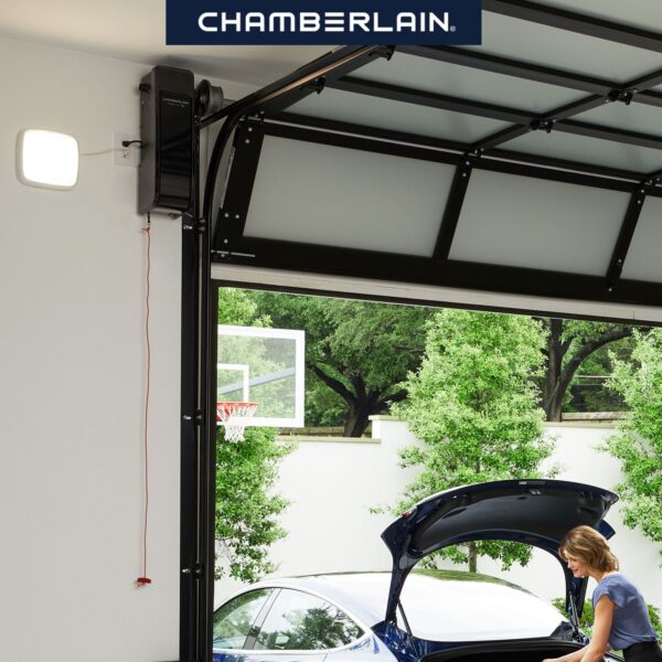 Chamberlain myQ Wall Mount Smart Compatible Direct drive Garage Door Opener Wi-Fi Compatibility and Battery Back-Up LED Light - Image 7