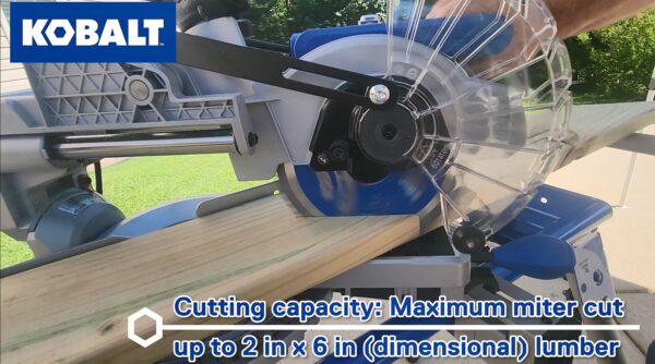 Kobalt Compact 7-1/4-in 10-Amps Single Bevel Sliding Compound Corded Miter Saw - Image 5