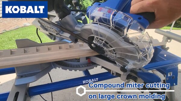 Kobalt Compact 7-1/4-in 10-Amps Single Bevel Sliding Compound Corded Miter Saw - Image 7