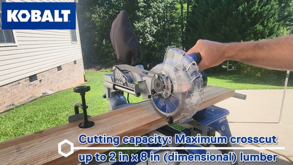 Kobalt Compact 7-1/4-in 10-Amps Single Bevel Sliding Compound Corded Miter Saw - Image 6