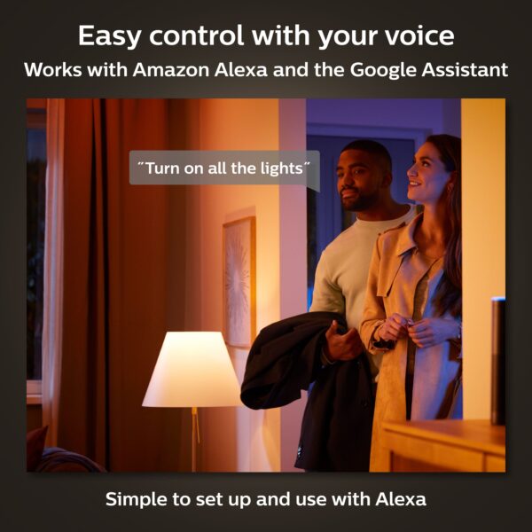Philips Hue Smart Compatible Bluetooth Compatibility White 5-in or 6-in 1100 -Lumens Switchable white Round Dimmable LED Damp rated Recessed Downlight 4 -Pack - Image 9