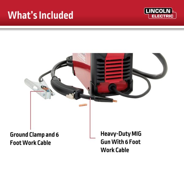 Lincoln Electric WELD-PAK 120 -Volt 120 -Amp Flux-cored Wire Feed Welder - Image 4