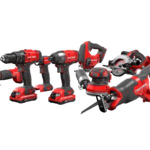 CRAFTSMAN V20 20-volt Max 8-Tool Power Tool Combo Kit with Soft Case (2-Batteries Included and Charger Included)
