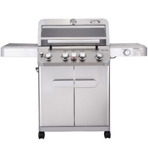 Monument Mesa Stainless Steel 5-Burner Infrared Liquid Propane Gas Grill with 1 Side Burner