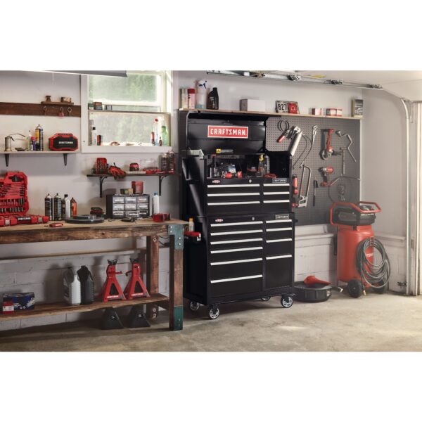 CRAFTSMAN 2000 Series 41-Inches W x 37.5-Inches H 10 -Drawer Steel Rolling Tool Cabinet ( Black ) - Image 6