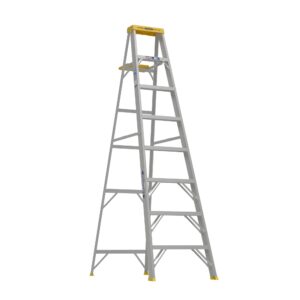 Werner 360 8-ft ( 12-ft Reach Height ) Aluminum Type 1 - 250 lbs. Load Capacity Step ladder