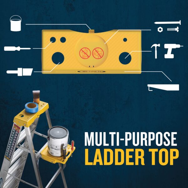 Werner 360 8-ft ( 12-ft Reach Height ) Aluminum Type 1 - 250 lbs. Load Capacity Step ladder - Image 9
