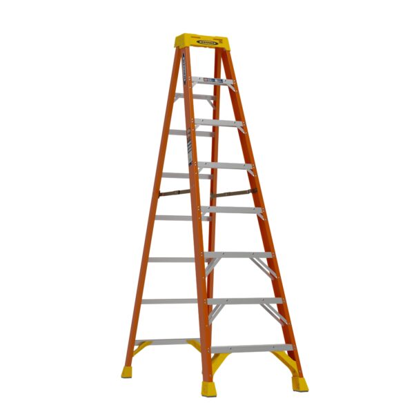 Werner NXT1A 8-Feet ( 12 Reach Height ) Fiberglass Type 1A - 300 lbs. Load Capacity Step ladder