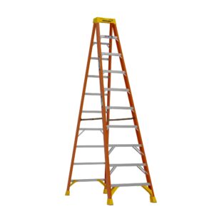 Werner NXT1A 10-Feet ( 14.2-Feet Reach Height ) Fiberglass Type 1A - 300 lbs. Load Capacity Step ladder