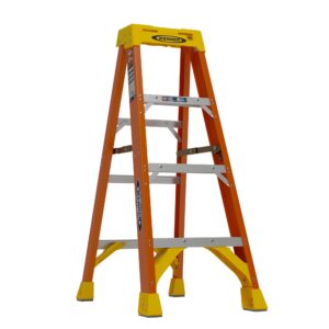 Werner NXT1A 4.0-Feet ( 8.4-Feet Reach Height ) Fiberglass Type 1A - 300 lbs. Load Capacity Step ladder