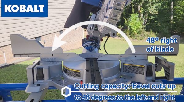Kobalt Compact 10-in 15-Amps Dual Bevel Sliding Compound Corded Miter Saw - Image 5