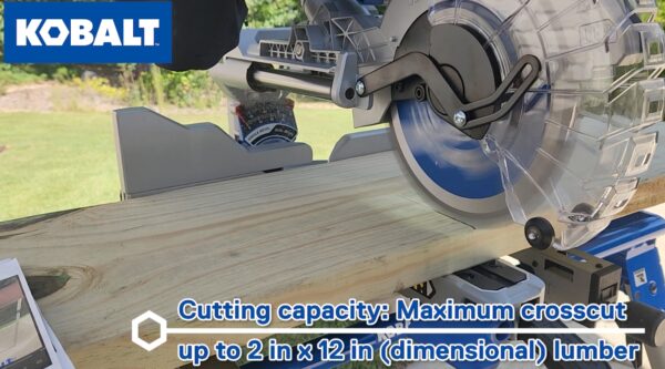 Kobalt Compact 10-in 15-Amps Dual Bevel Sliding Compound Corded Miter Saw - Image 3