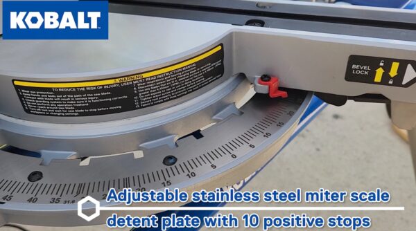 Kobalt Compact 10-in 15-Amps Dual Bevel Sliding Compound Corded Miter Saw - Image 6