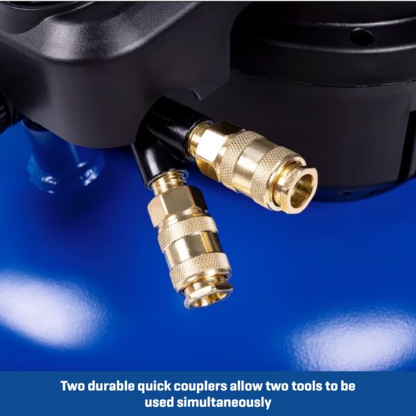 Kobalt 6-Gallon Portable Electric 150 PSI Pancake Air Compressor with Accessories Included - Image 4