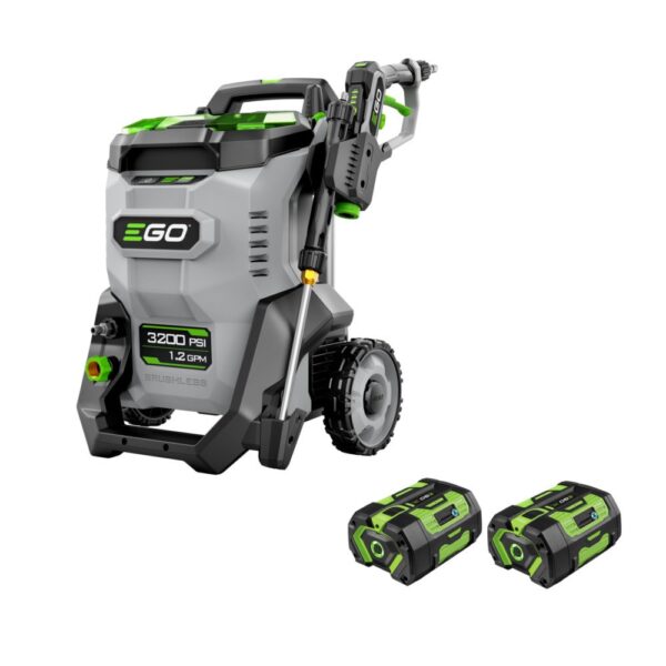 EGO POWER+ 3200 PSI 1.2-GPM Cold Water Battery Pressure Washer with 5 Spray Tips 6 Ah (Battery and Charger Included)