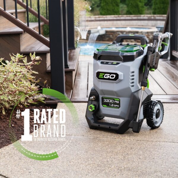 EGO POWER+ 3200 PSI 1.2-GPM Cold Water Battery Pressure Washer with 5 Spray Tips 6 Ah (Battery and Charger Included) - Image 3