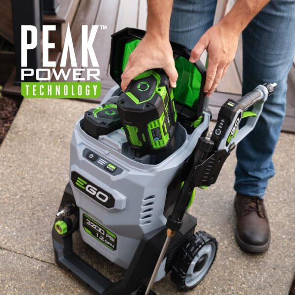 EGO POWER+ 3200 PSI 1.2-GPM Cold Water Battery Pressure Washer with 5 Spray Tips 6 Ah (Battery and Charger Included) - Image 4