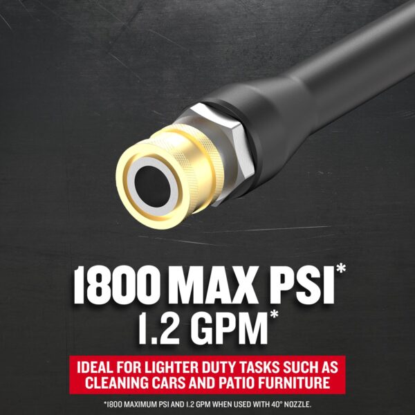 CRAFTSMAN 1800 PSI 1.2-GPM Cold Water Electric Pressure Washer with 2 Spray Tips - Image 6