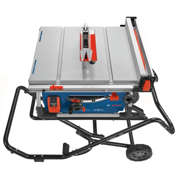 Bosch 10-in 15 -Amp 120 -Volt Portable Jobsite Table Saw with Foldable Rolling Stand - Image 3