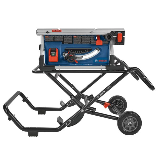 Bosch 10-in 15 -Amp 120 -Volt Portable Jobsite Table Saw with Foldable Rolling Stand - Image 4