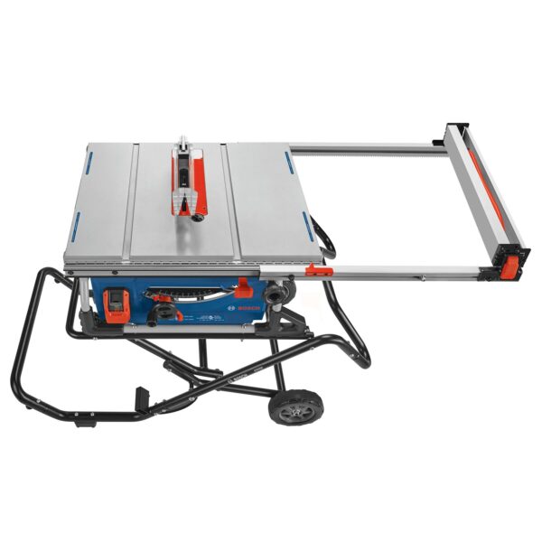 Bosch 10-in 15 -Amp 120 -Volt Portable Jobsite Table Saw with Foldable Rolling Stand - Image 5