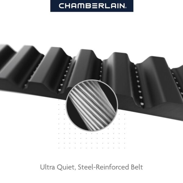 Chamberlain 1/2 HP myQ Smart Compatible Belt drive Garage Door Opener Wi-Fi Compatibility - Image 7