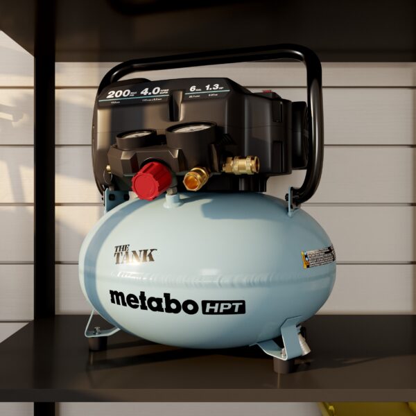 Metabo HPT The Tank 6-Gallon Portable Electric 200 PSI Pancake Air Compressor - Image 5
